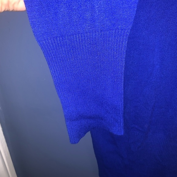 Royal Blue long sleeve droop neck sweater size L - Picture 8 of 9